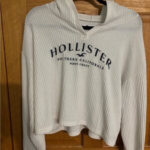 Hollister Cream Waffle Knit Pullover